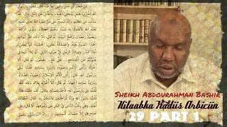 Sheikh Abdourahman Bashir - Kitaabka Xadiis Arbiciinka 29 1/2