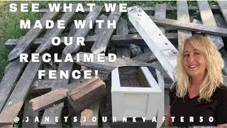 DIY Reclaimed Wood Planters & Fence Makeover with Solar Lights!