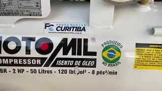 COMPRESSOR DE AR M&Eacute;DICO ODONTOL&Oacute;GICO MONO BRANCO 220V - MOTOMIL
