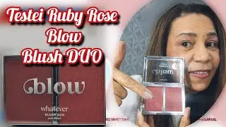 Testando Ruby Rose blow Blush duo