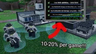 How To Quickly Finish Recon Base Quests Solo (OUTDATED) |Roblox Tower Blitz
