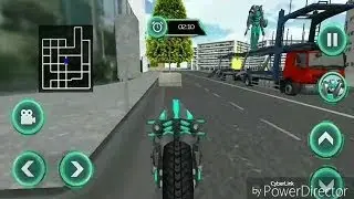Robot Bike Transport Truck Sim/New 2017 Best Android Gameplay(HD)