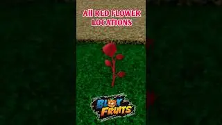 All Red Flower Locations In Blox Fruits| #redflower #bloxfruits #shorts