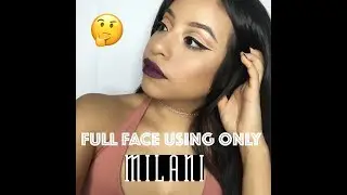 ONE BRAND TUTORIAL USING ONLY MILANI COSMETICS | APRIL SUNDAY