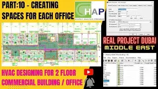 PART-10 HEAT LOAD CALCULATION FOR TWO FLOOR COMMERCIAL BUILDING IN HOURLY ANALYSIS PROGRAM HAP5.11 I