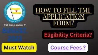 How To Fill TMI DNS Application Form ||August 2023 Batch|| Tolani Maritime Institute || DNS ||