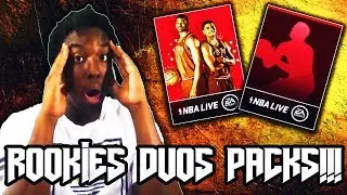 MASSIVE NBA LIVE MOBILE 19 ROOKIES DUOS PACK OPENING!!! GUARANTEED ELITE PLAYER PACK!!!