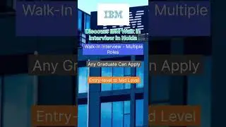 Discover IBM Walk in Interview in Noida Entry Level| Apply Now