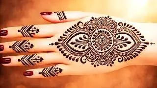 Mehndi design very easy | Mehndi ka design | Mehndi design simple | Mehndi design back side 