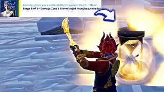 Damage Zeus's Stormforged Hourglass, then defeat Zeus ⚡️✅ Quest Completed