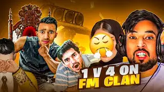 I did 1 v 4 on FM CLAN in same LOBBY and FM RADIO got Angry | FM Zeeshan