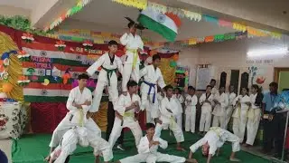 SR DIGI SCHOOL MEERPET Students Deliver an impressive karate performance 
