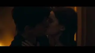 Emily and Nico walker (Tom Holland and Ciara Bravo) kissing scene - Cherry 2021