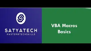 Basics of VBA programming