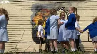 Banksy mural appears in school playground   BBC News