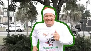 Training for the Jingle Bell Fun Run at Christmas on the Square, Live Oak, FL