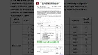 ONGC recruitment 2025 2623 post   #job #assam #ongc #viralvideo #youtubeshorts #everyone