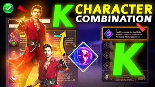 K Character Combination 2025 | Best character combination in free fire | K character ability 2025