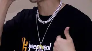 KRKC&CO - White Gold Iced Out Cuban Chain