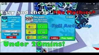 How to Beat North Pole Map Under 20mins in Toilet Tower Defense 2023 F2P!