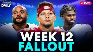 NFL Week 12 Fallout: Cowboys Clutch, Chiefs Stay Alive, Shedeur Shows Promise | Yahoo Sports Daily 🔴