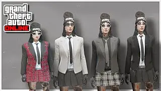 قراند 5 | تصميم 4 ملابس انمي لشخصية البنت بدون حذف GTA 5 Online 🖤