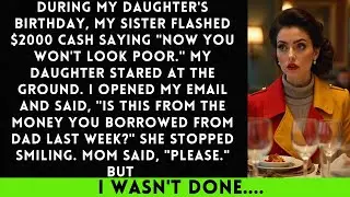 During My Daughter's Birthday, My Sister Flashed $2000 Cash Saying 