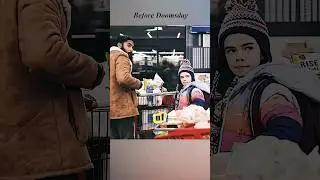He actually bought all the food in the supermarket. #disaster #drama