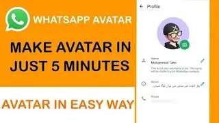 How to create avatar on WhatsApp messenger/just 5 minutes/tahir tech