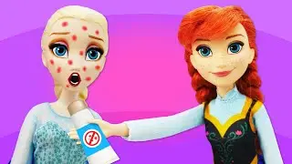 Elsa foi ao sal&atilde;o de beleza! V&iacute;deos para meninas com bonecas. O Reino do Gelo