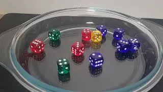 CRYSTAL COLORFUL ROLLING AND FALLING DICE SOUND