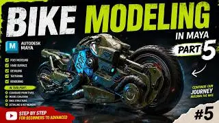 Bike Modeling Basic to Advance   PART 05  Autodesk Maya 1