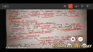 Monopoly and its features || class 11 microeconomics notes