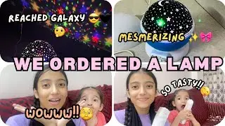 🛋️🌌 We Ordered a Lamp That Transports Us to the GALAXY!✨ | Unbelievable😍 | Aayat and Dua Vlogs |