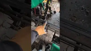 Tension roller resuscitation #motortractor #screw crusher #shredder ##shorts