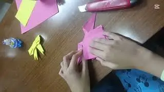 How to make a paper bow. Hair bows. Step by step bow making by paper. Easy bow making. DIY .Bow. 