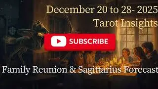 Sagittarius Tarot Dec 20 to 28 - 2025 | Ten of cups Reunion message for Sagittarius True Happiness.