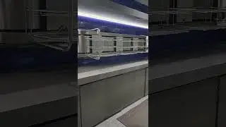Conveyor belt system for collecting used plates for washing #technology #office #food #convenience