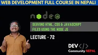 Backend Tutorial: Serving HTML files using Node Js | Web Development Tutorials