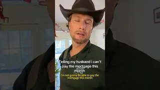 Telling my husband I can&rsquo;t pay the mortgage this month #husband #fun #funnymoment #funnyvideo #usa
