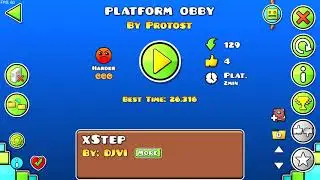 Geometry Dash Platform Obby FULL LEVEL (All Coins)
