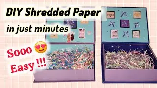 DIY Shredded Paper 🎉 | DIY Gift Fillers | DIY Shredded Paper for Gift Box #shreddedpaper #diycrafts 