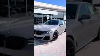 2022 BMW M550 in Bernina Gray Amber Effect with Black Nappa Leather#bmwoftoledo #bmw #bmwmotorsport
