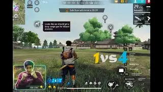 Alone But Unstoppable 🔥 | 1v4 Free Fire | Free fire gameplay |