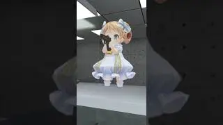 Trying out a gun as a cute Loli