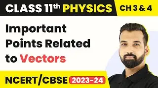 Important Points Related to Vectors - Vectors | Class 11 Physics