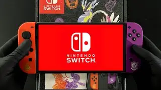 Unboxing & Gameplay Nintendo Switch OLED Pok&eacute;mon Scarlet & Violet [Edi&ccedil;&atilde;o Especial] - ASMR