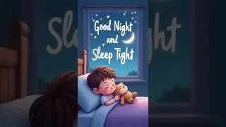 Good Night Sleep Tight 🌙 | Bedtime Song for Kids | Calm Lullaby #shorts