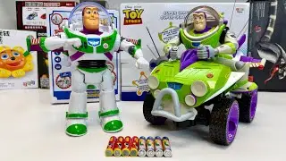 Unboxing Electric Buzz Lightyear Robot, Remote Control Buzz Lightyear Space Car, Electric Fire Car