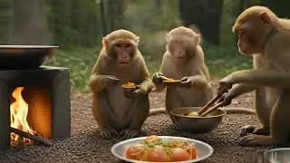 Monkey made Mater Alloo in desy Style. 